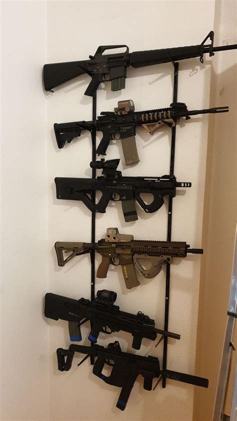 Finally Got Around To Mount Most Of My Guns On A Wall Overall Cost Was Just 20€ R Airsoft