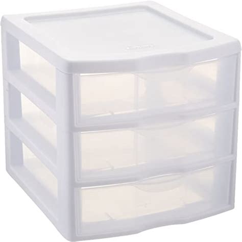 Sterilite Clearview 3 Storage Drawer Organizer Home And Kitchen