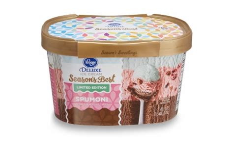 Kroger Deluxe Spumoni Ice Cream Tub 48 Oz Kroger