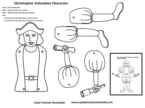 Columbus Worksheets For Kids