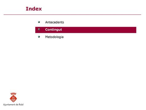 ACORD PEL DESENVOLUPAMENT ECONÒMIC I SOCIAL DE RUBÍ Metodologia ppt