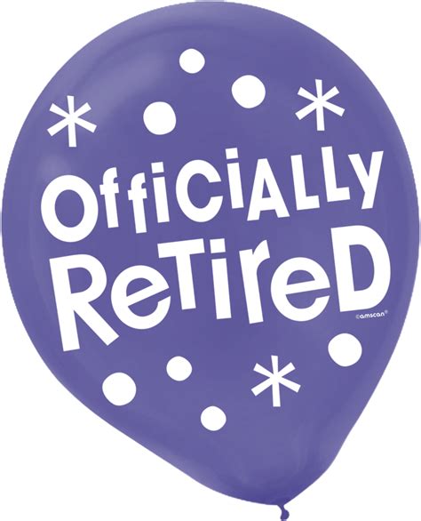 Happy Retirement Celebration Balloons, 15-pk | Party City