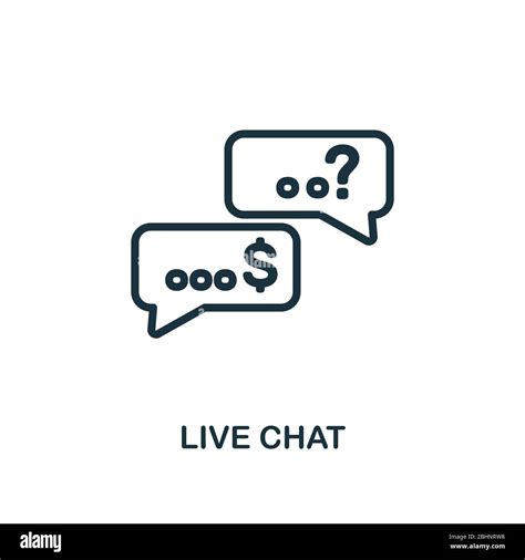 Live Chat icon. Line style simple element from e-commerce icons ...