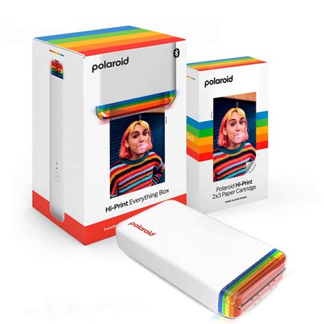 Coffret Imprimante De Poche Sans Fil Polaroid Hi Print Une Cartouche