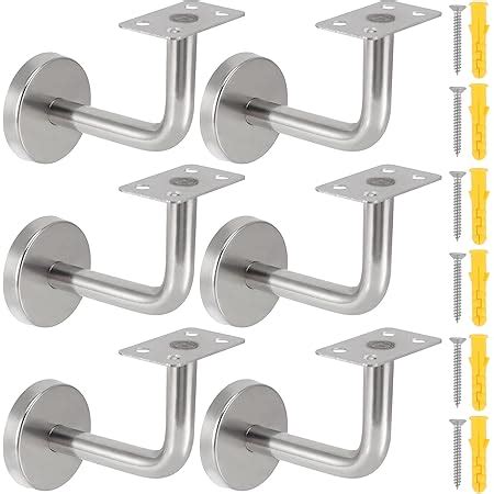 Buy Zoenhou Pack Stainless Steel Handrail Brackets Flat Handrail