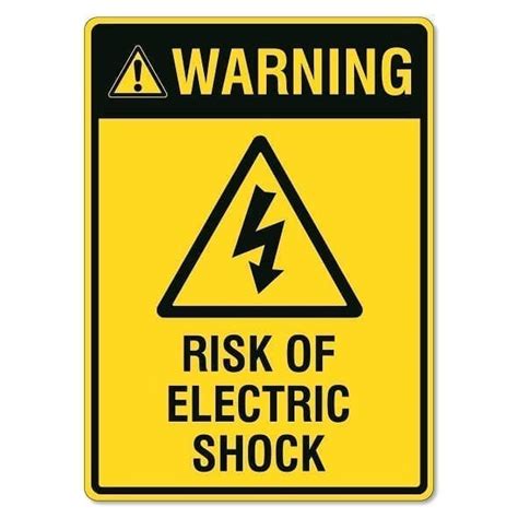 Danger Electric Shock Sign