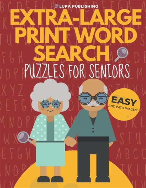 Extra Large Print Word Search Puzzles For Seniors Word Find Puzzle Book For Adults By Lupa