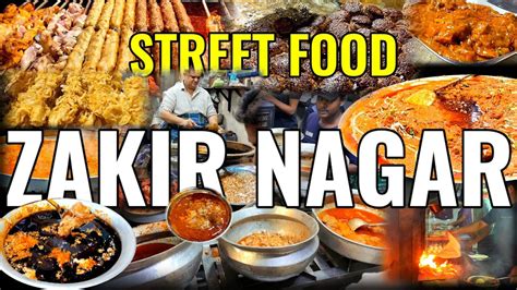 ZAKIR NAGAR NON VEG STREET FOOD MUGHLAI TURKISH ARABIAN FOOD 4K