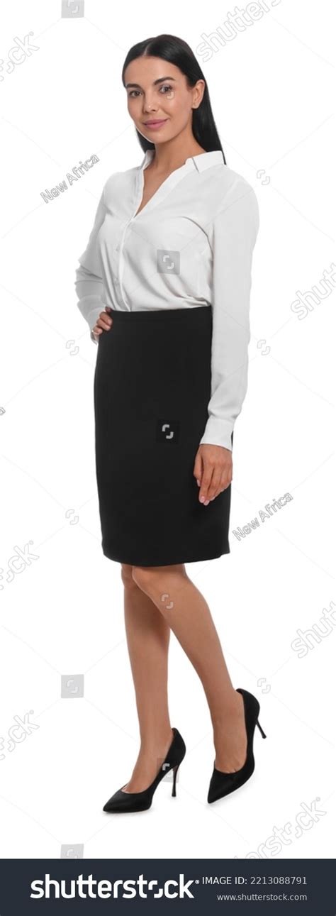 Full Length Portrait Hostess Uniform On Stock Photo 2213088791 ...