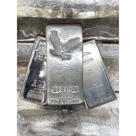 100 Ounce Assorted Silver Bar - Miles Franklin