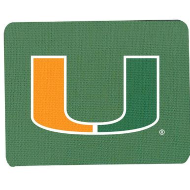 Miami Hurricanes Neoprene Logo Mouse Pad - Sports Unlimited