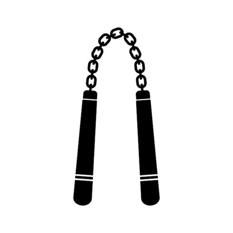 Premium Vector Nunchaku Icon