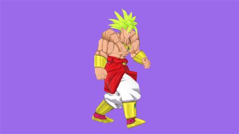 Broly Walk Animated Left Chroma YouTube