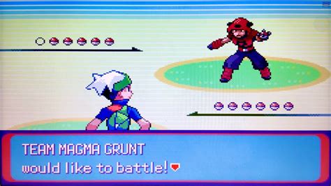 Pokémon Emerald Kaizo VS Team Magma Grunt 1st Battle Win YouTube