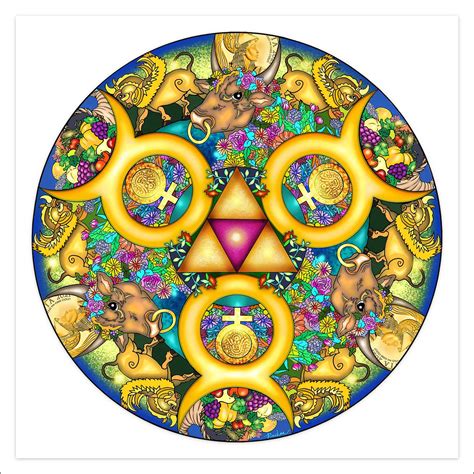 Astro Mandala Taurus Deva Padma Prints