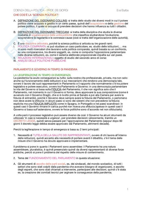 Appunti Completi E Dettagliati Quasi Parola Per Parola Del Corso Di