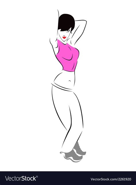 Sexy Girl Royalty Free Vector Image Vectorstock