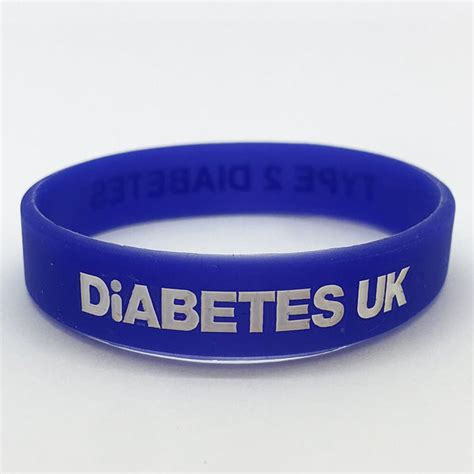 Type 2 Diabetes Wristband - Dark Blue - Diabetes UK Shop