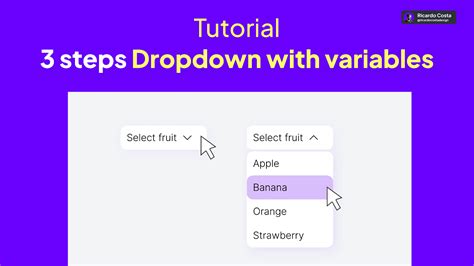 Create Dropdown Menu With Variables Figma Tutorial Figma