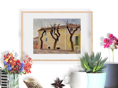 Wall Art France French Village Landscape Vintage Southern - Etsy