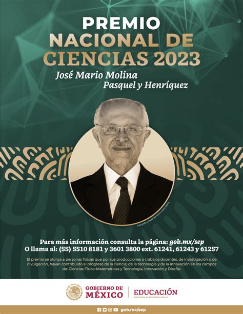 Premio Nacional de Ciencias José Mario Molina Pasquel y Henríquez