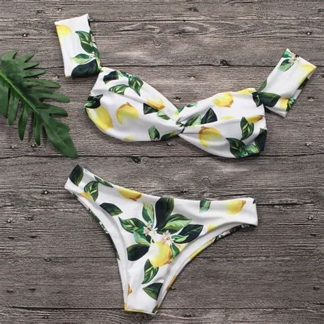 Women Floral Suit Print Bikini Two Piece Swimming Suit Thong Bikini Swimwear And Bikini Price