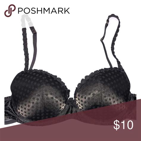 Black Polka Dot Push Up Bra💁🏼‍♀️ Super Cute And Flattering Look