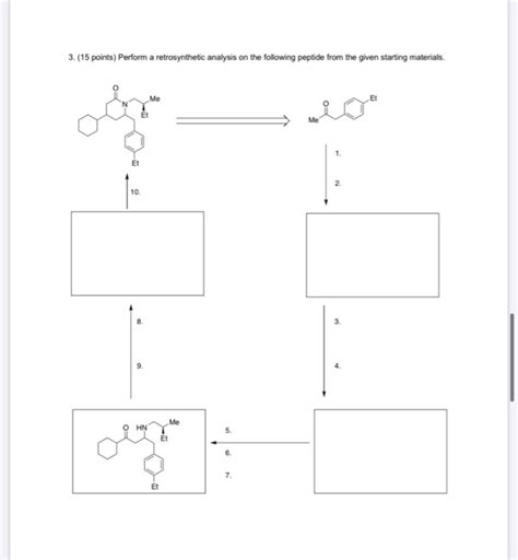 Solved Points Perform A Retrosynthetic Analysis On Chegg