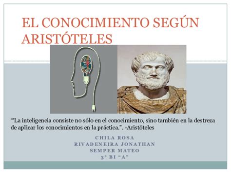 Ppt El Conocimiento Segun Aristoteles Presentacion