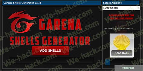 Garena Shells Generator Hack - energyrainbow