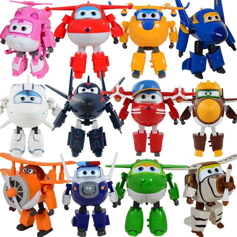 Best Sale 12cm Super Wings ABS Planes Transformation Airplane Robots ...