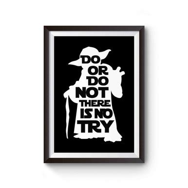 Star Wars Yoda Quote Poster