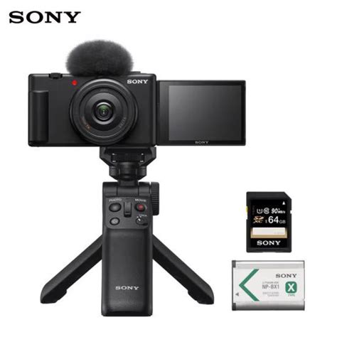 Компактный фотоаппарат Sony ZV-1F + ручка + аккумулятор + комплект карт ...