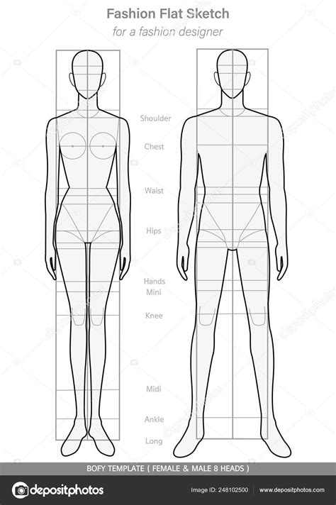 Body Template For Designing Clothes