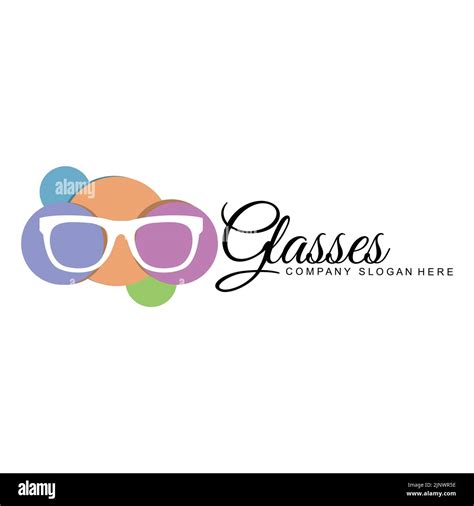 Glasses Logo Design Vector Illustration Of Optical Tools To Style And