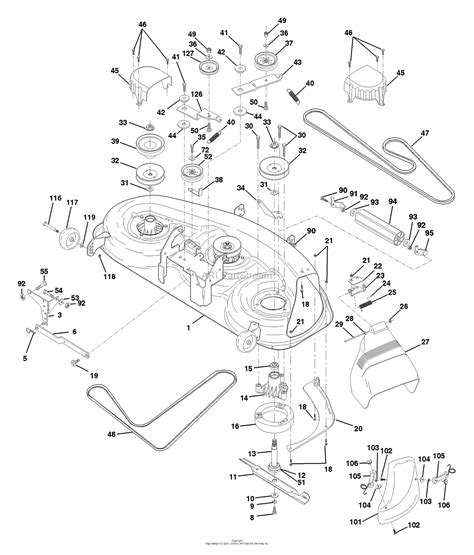 Husqvarna Yth 180 954140010c 1997 12 Parts Diagram For Mower Deck