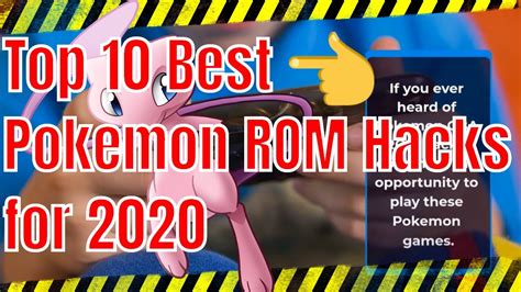 10 Best Pokemon Rom Hacks For 2020 Youtube