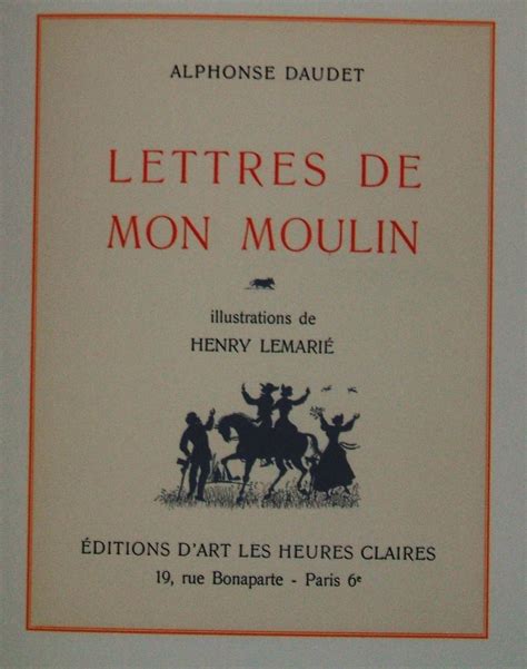 Lettres De Mon Moulin Contes Du Lundi Tartarin De Tarascon Par