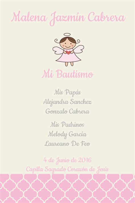 Bautismo Nena Invitaciones Para Bautizo De Ni A Para Imprimir Esta Es