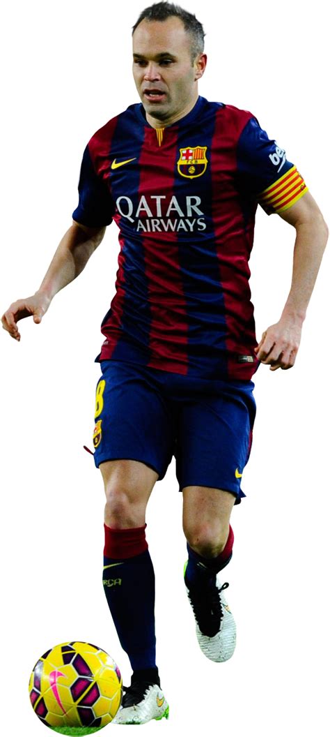 Andres Iniesta football render - FootyRenders