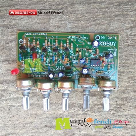 Jual Kit Equalizer Potensio Mono Channel Transistor Koboy M