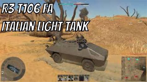 R3 T106 FA In Action Italian Light Tank In Action YouTube