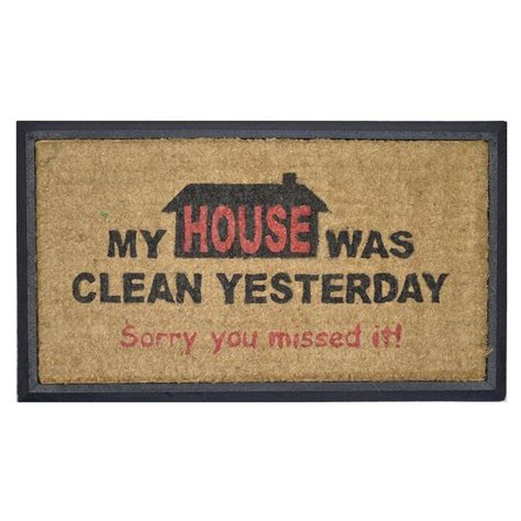 Solemate Clean Yesterday 40x70cm Stylish Durable Outdoor Front Doormat ...