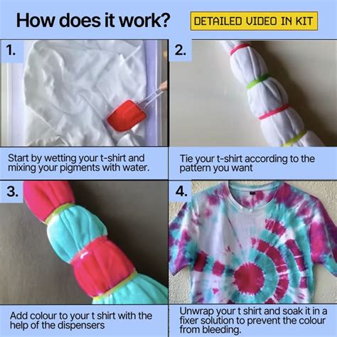 DIY Tie & Dye Kit | Art & Craft Kit for Adults & Kids | Kitsters