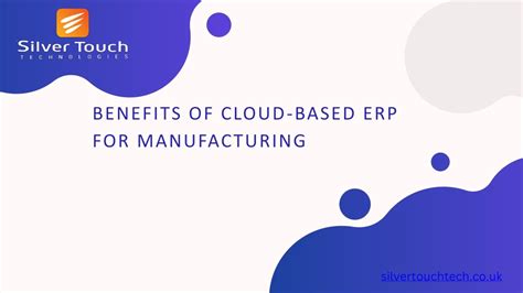 Ppt Benefits Of Cloud Based Erp Systems For Manufacturing Powerpoint