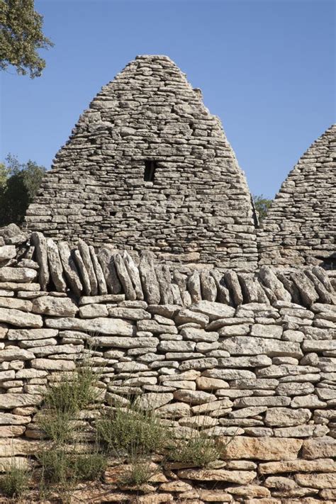 Vieille Maison En Pierre Traditionnelle Dans Le Village Historique De