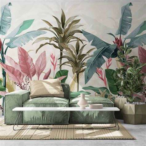 Papier Peint Panoramique Tropical Bananier Wall Design