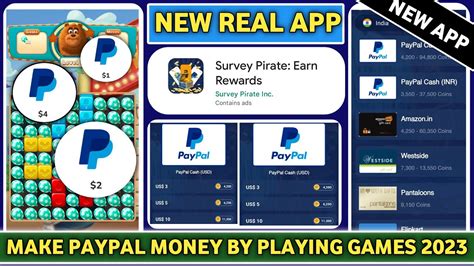 Survey Pirate Earn Rewards AppMake Paypal Money By Playing Games Or