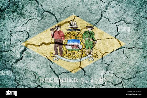 State of Delaware flag, state located in the Mid-Atlantic region of the ...