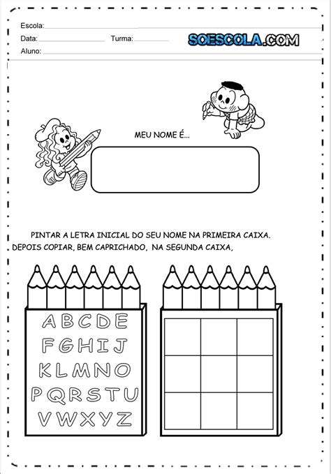 Atividades Para Trabalhar O Nome Na Educação Infantil - 10